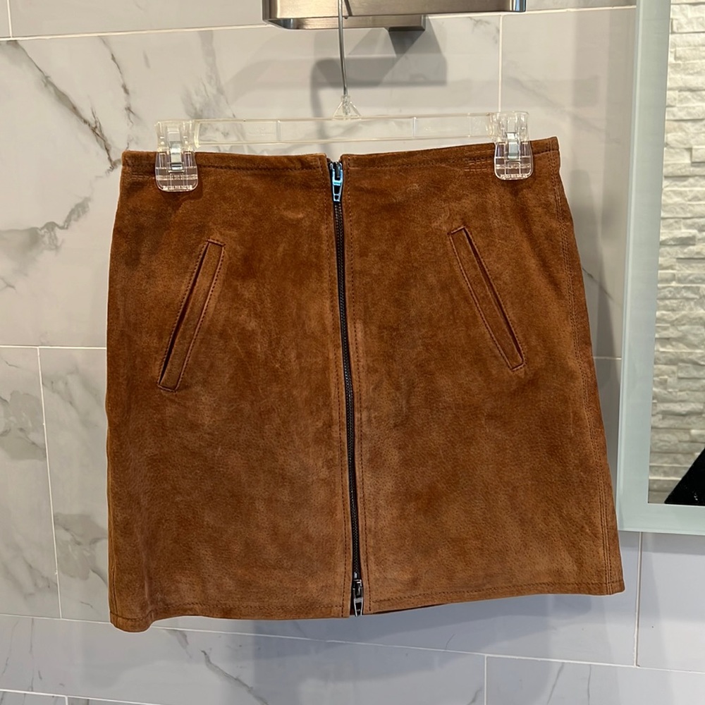 Blank NYC leather mini skirt